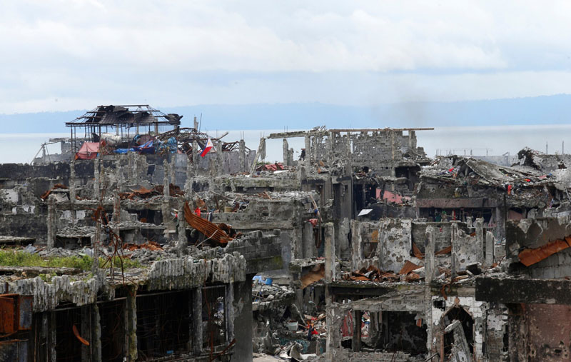 Cảnh tan hoang như tận thế ở thành phố Philippines bị IS nghiền nát